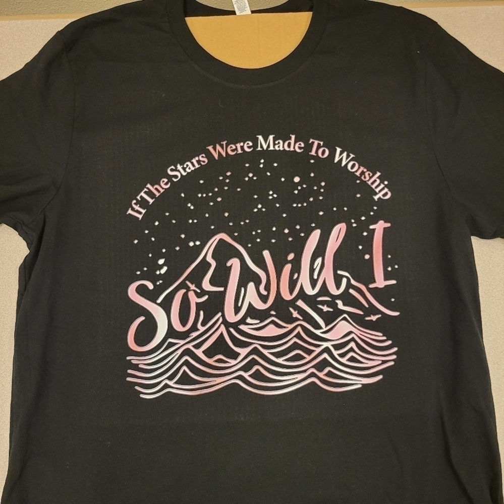 Worship Graphic Tee Unisex Size Large